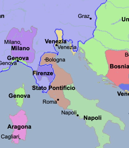 Venezia stato territoriale italiano più vasto