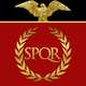 Rome flag spqr
