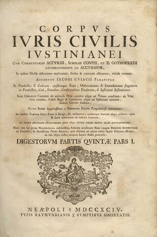 Corpus Iuris Civilis (Giustiniano) 535