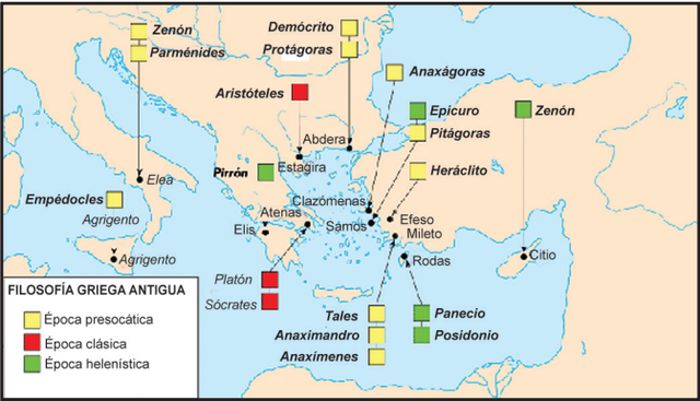 Geografía de la historia de la filosofía