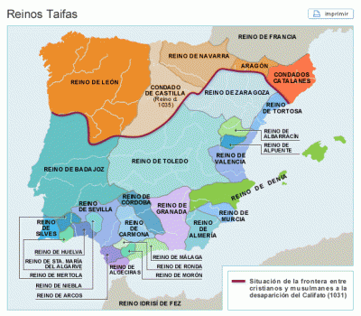 Fin del Califato y desintegración en reinos taifas