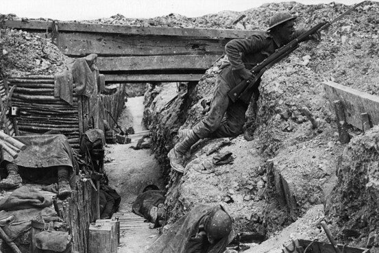 The first dug trench.