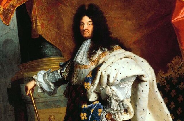 Luigi XIV al trono