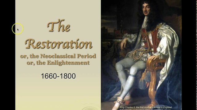 1660 -1700 – RESTORATION AGE