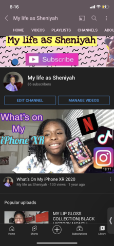 Having a YouTube channel