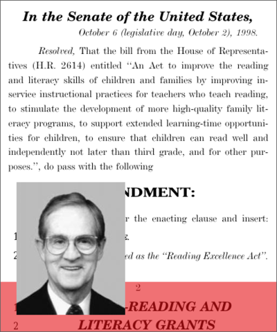 The Reading Excellence Act