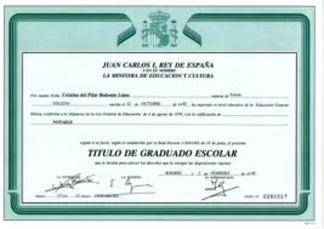 Mi graduado escolar!