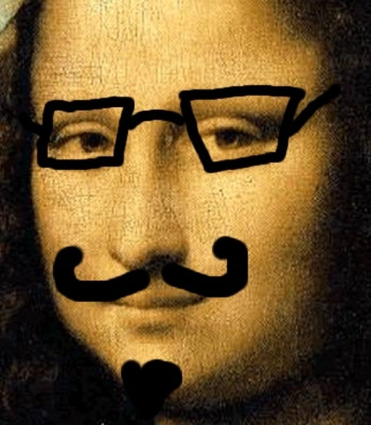 Painting of the mona lisa