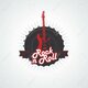43977352 rock n roll logo in vector seal and band
