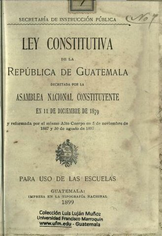Ley Constitutiva de la República de Guatemala