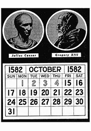 The old Julian calendar was replaced by the Gregorian calendar.