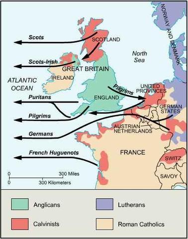 European migration begins