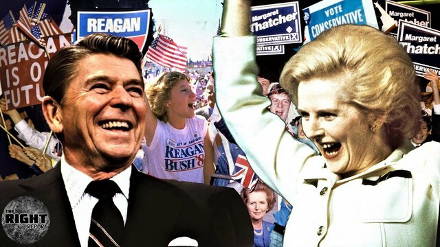 Ronald Reagan y Margaret Thatcher