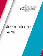 1884 Incremento de Ministerios