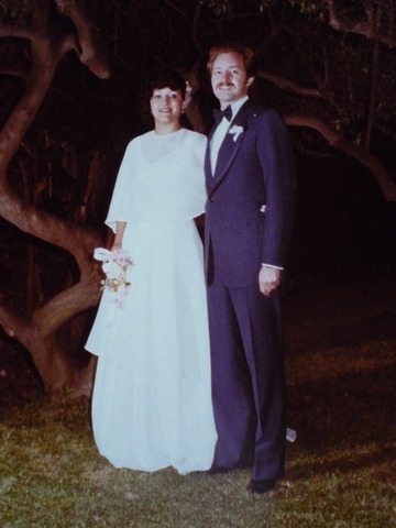 My parents got married.