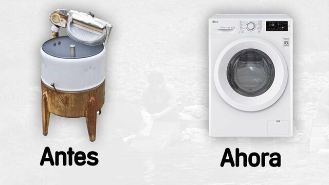 La primera lavadora