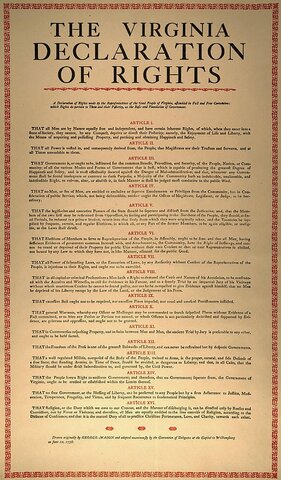 Declaracion de independencia de derechos de Virginia