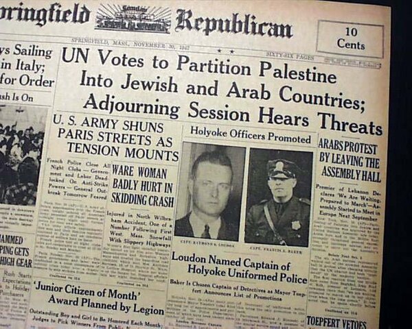 Partition Plan: Curtesy of the United Nations