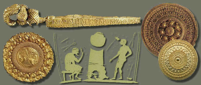 Gioielli e oggetti costruiti con i metalli