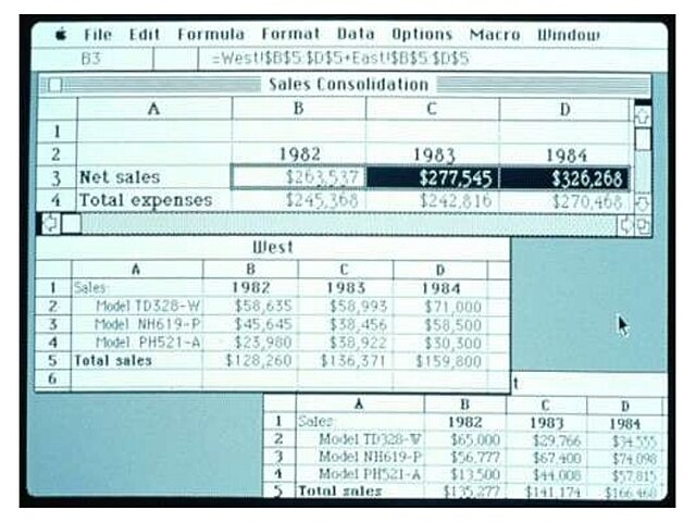 MICROSOFT EXCEL 1.0