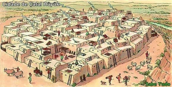 Entre o fim do Período Neolítico e início da Idade Antiga, na Mesopotâmia e Egito, podemos destacar: o processo de diferenciação do trabalho e origem da sociedade de classes, inerentes ao surgimento das cidades.