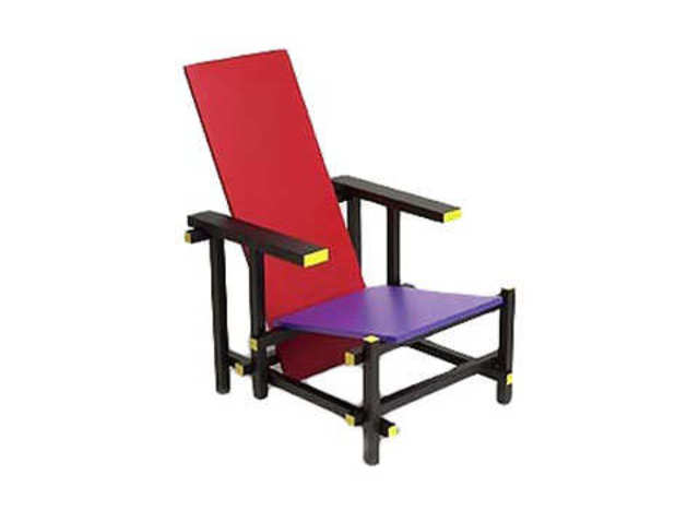 Silla Red and Blue de Gerrit Rietveld