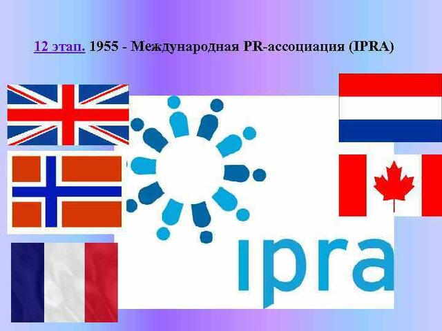 Создание Международной PR-ассоциации