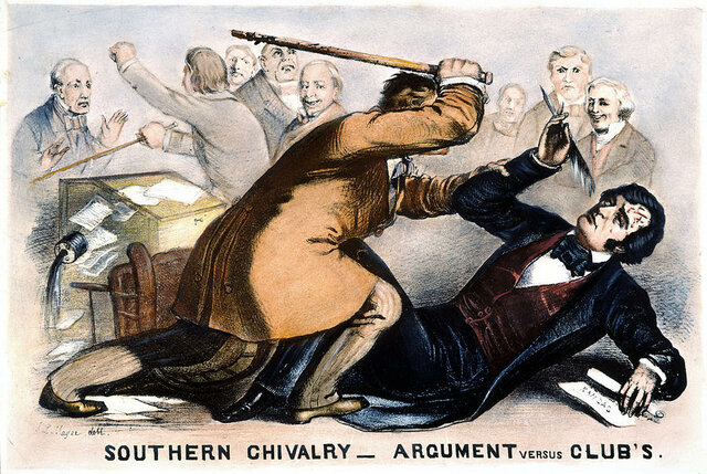 Preston Brooks vs Charles Sumner