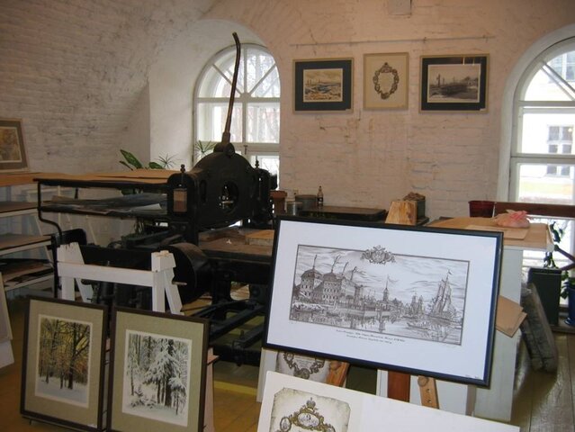 Создаётся первая русская литография