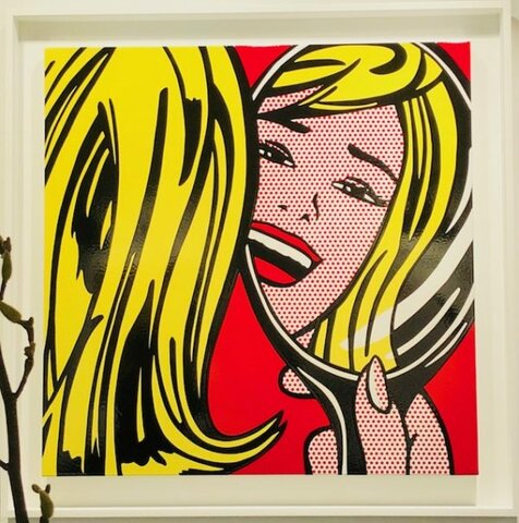 Roy Lichtenstein Girl in Mirror