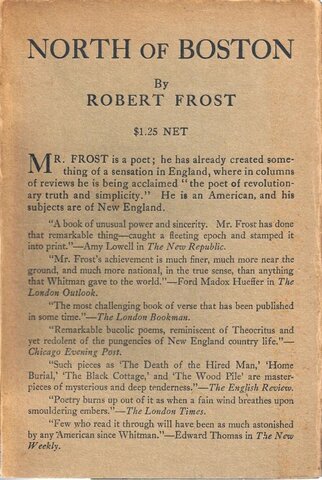 "North Of Boston" by Robert Frost