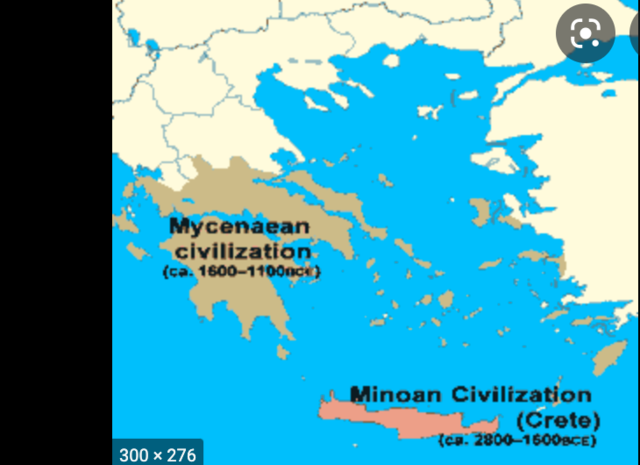Mycenaeans replaced the Minoans with a major power