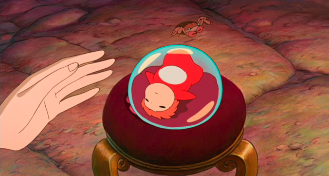 Her dad catches her and he keeps his magic to keep her as a fish and not a human