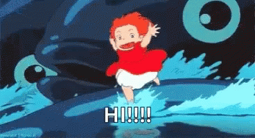 and she was heading to sosuke's house but shes walking on fish and sosukes dad saw her