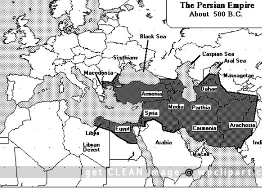 Persia controlled Greek cites