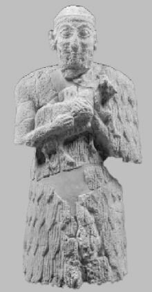 statue d'Orant avec Kaunakès