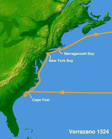 Giovanni da Verrazzano esplora le coste del Nord America