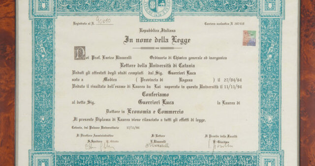il diploma per diventare maestro