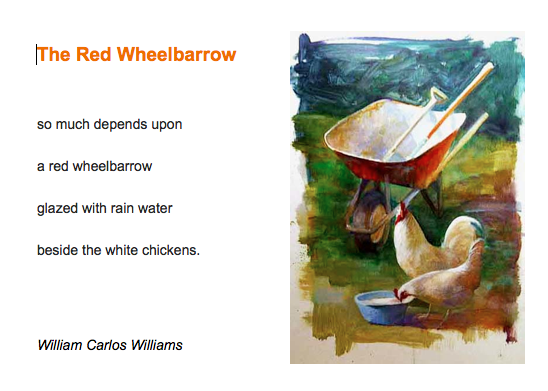 The red Wheelbarrow