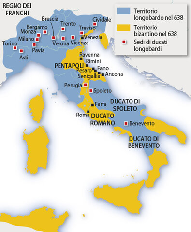 Re longobardo Alboino arriva in Friuli