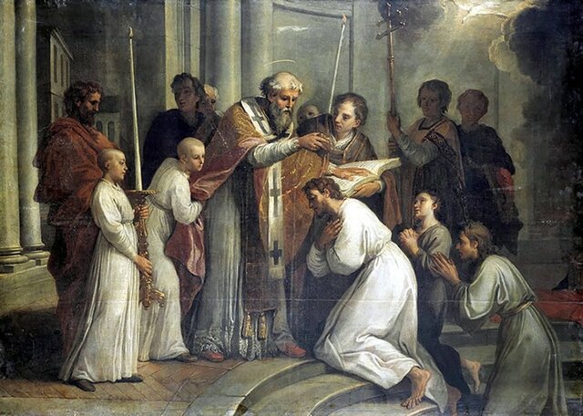 Conversión y bautismo de san Agustín