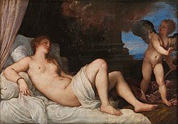 Tiziano: Danae i la pluja d’or.