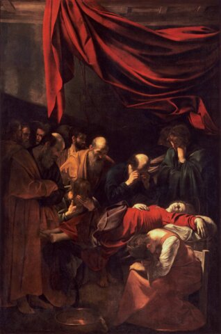 Caravaggio, La mort de la verge.