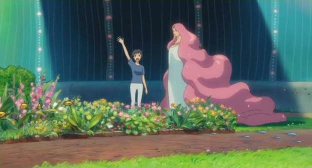 Then their u see ponyos mom and sosukes mom ponyos mom wants ponyo to come to her