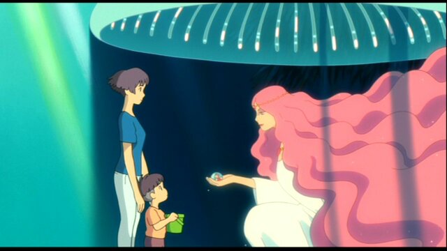 so she did she said ponyo is a cute name and she said do you promise to take care of ponyo and love her as long as she lives.and he promised