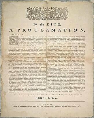 The Proclamation of 1763