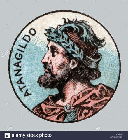 Reino visigodo de Toledo con Atanagildo