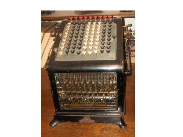 maquines de calcul: calculadora Burroughs