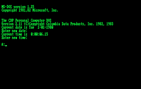 MS-DOS 1.25 e PC-DOS 1.1 e MS-DOS 2.0 e PC-DOS 2.0
