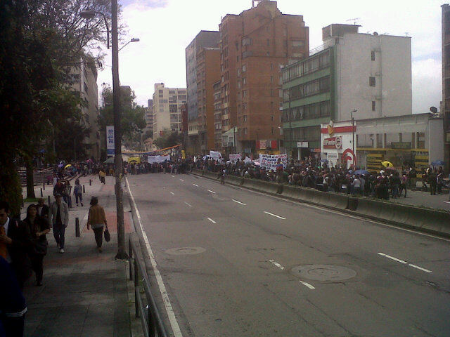 Participación en marcha nacional.
